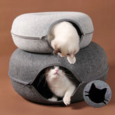 Cozy Cat Donut Tunnel Nest